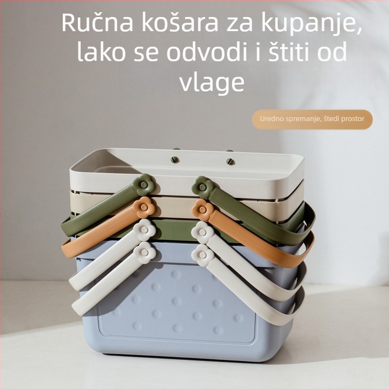 Prijenosni koš za kupaonicu za studente sa suho-mokrim odjeljkom