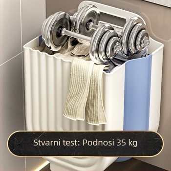 Plastična košara za rublje, zidna montaža, kućna upotreba, kupaonica