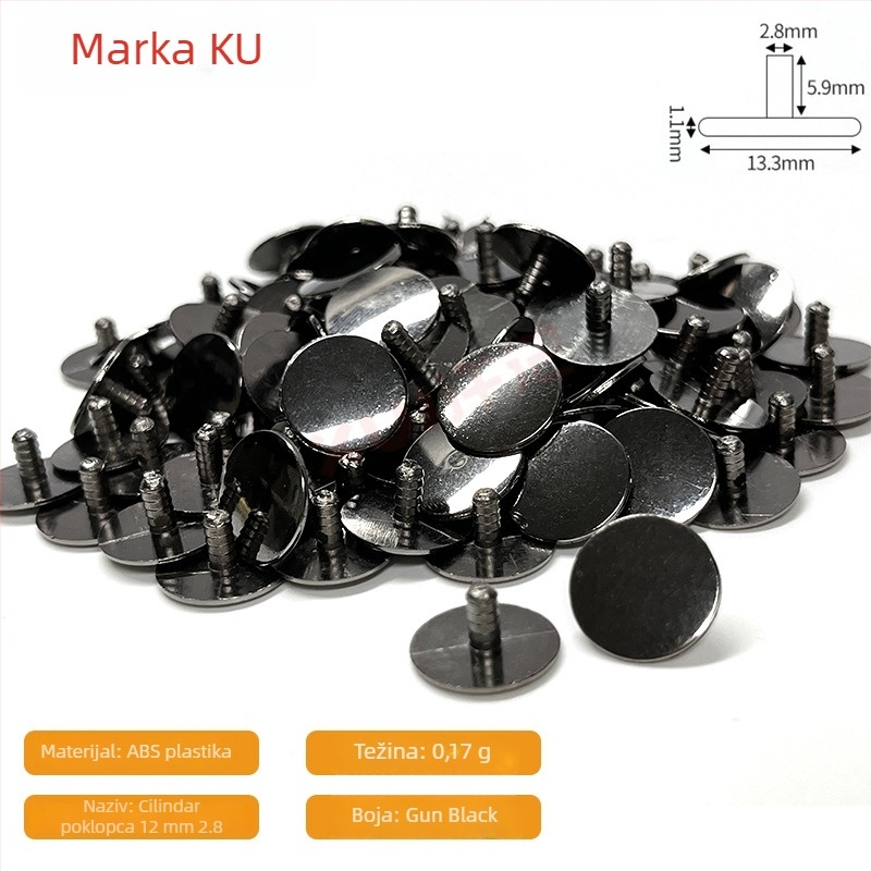 Trostruki dekorativni poklopac za namještaj i kružni zatvarač prašine za otvore, za 10 mm/12 mm ekscentricni kotačić