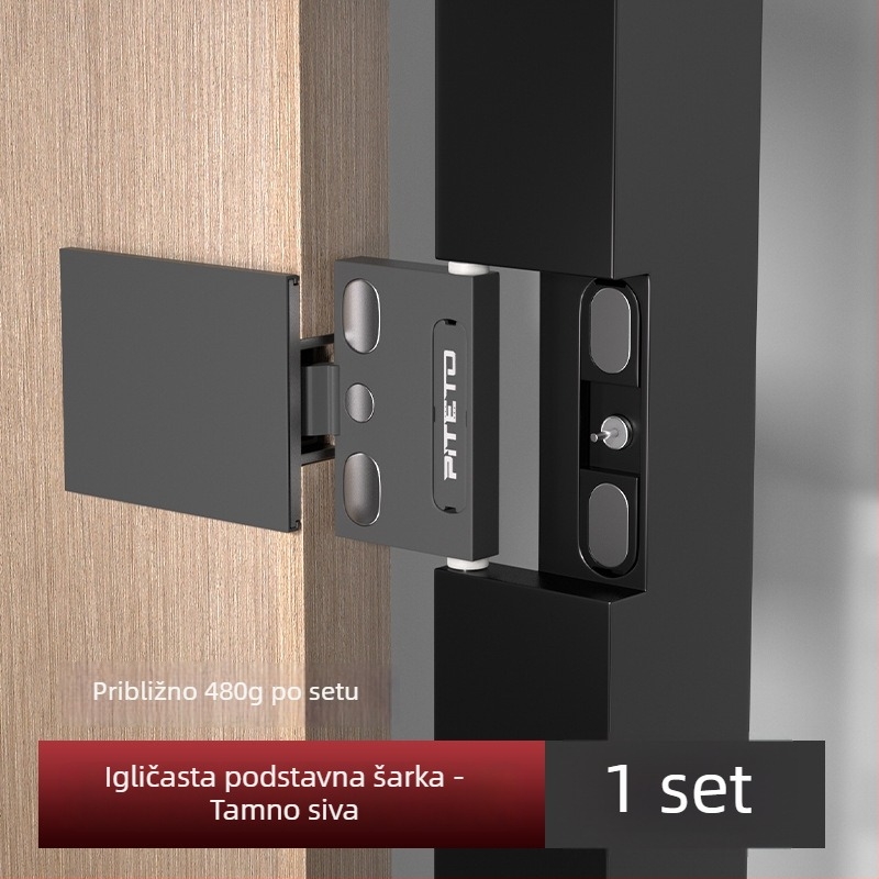 Skrivene šarke s pin tipom za vrata s aluminijskim okvirom, garderobna vrata, teški teret, 3D podešavanje i dampiranje