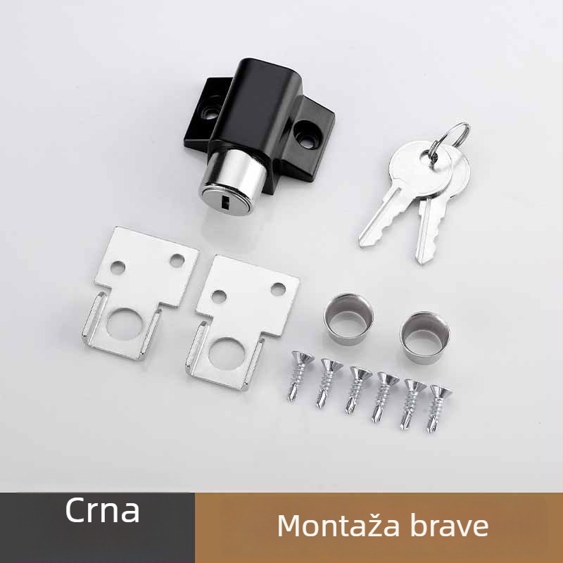 Aluminijski prozorski zasun za klizna vrata i prozore s ograničivačem i klipom za mrežu