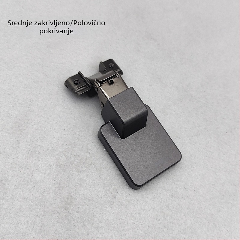 Panta za staklena vrata s aluminijskim okvirom, ultra-tanki dizajn, kratko rame s ugrađenim hidraulskim amortizerom