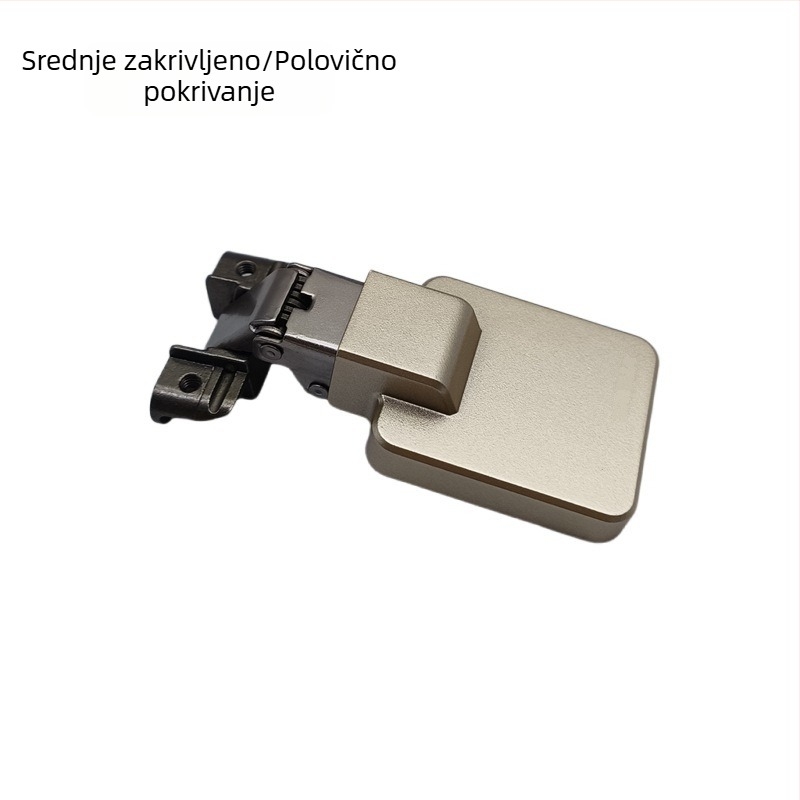 Panta za staklena vrata s aluminijskim okvirom, ultra-tanki dizajn, kratko rame s ugrađenim hidraulskim amortizerom