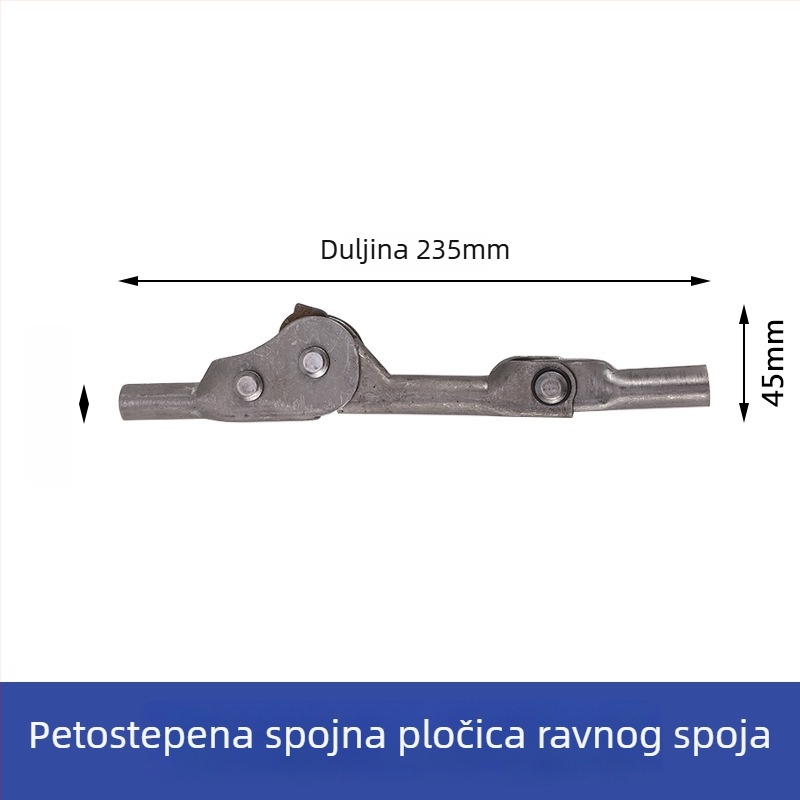Ravan spojni zglob za sklopive fotelje i kauč — podešavanje ugla, kopča za spoj, elektroplatinirana zavarna cijev