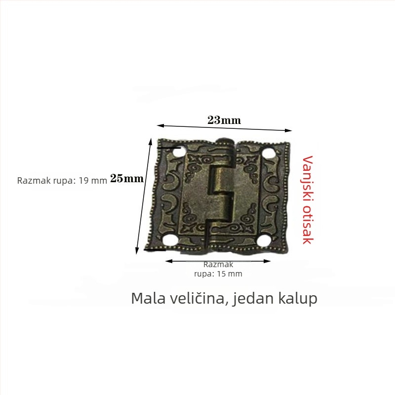 Sklopivi šarnir od magnezijsko-aluminijske legure za vrata ormarića i prozore, 180° otvaranje, hardver