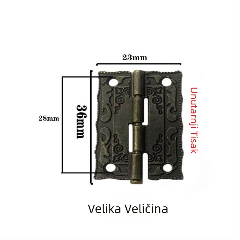 Sklopivi šarnir od magnezijsko-aluminijske legure za vrata ormarića i prozore, 180° otvaranje, hardver