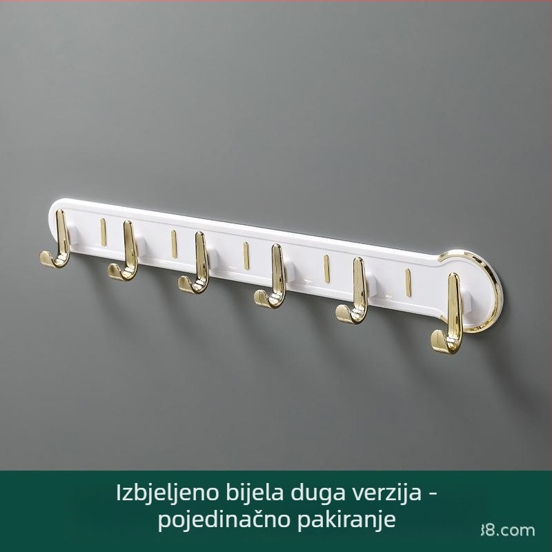 Teški samoljepljivi zidni vješalice, bez bušenja, za kupaonicu, bez traga iza vrata, za odjeću
