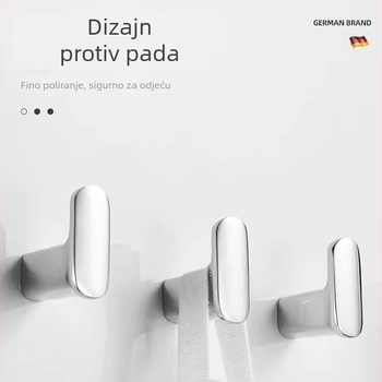Bakrena kuka za odlaganje odjeće za garderobu i hodnik, perforirana kuka za ručnike, moderni minimalistički dizajn