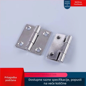 304 nehrđajućeg čelika šarka, ojačana industrijska šarka, ravno otvaranje, 2 inča, 50×50 mm, pribor za šarke
