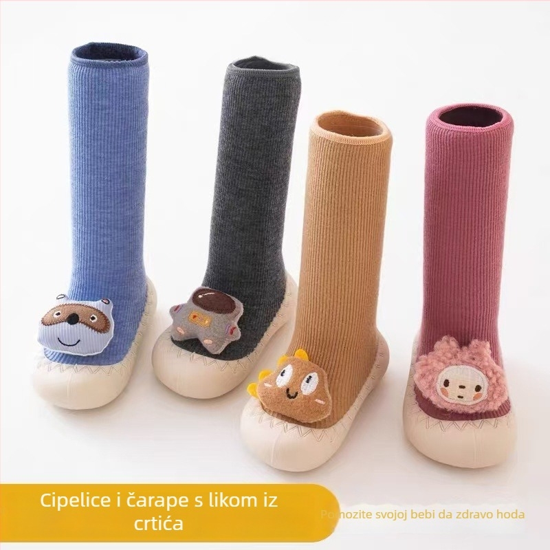 Dječje cipelice za bebe i malu djecu s flis podstavom, debele zimske cipelice s protukliznom potplatom, 12–36 mjeseci