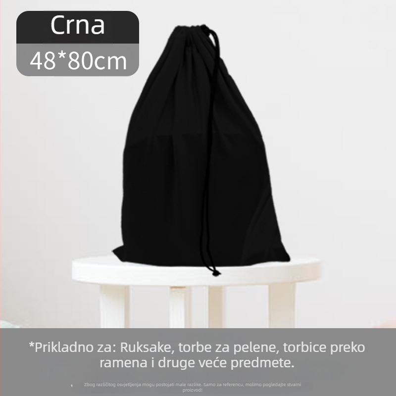 Velika izdržljiva putna torba s vrpcom, otpornost na prašinu – zatvorena, za ručnu prtljagu