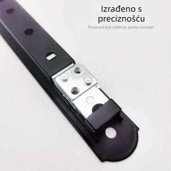 90 mm kuka-ključavka za klizna vrata i prozore, od aluminijske legure i nehrđajućeg čelika, dvostrana