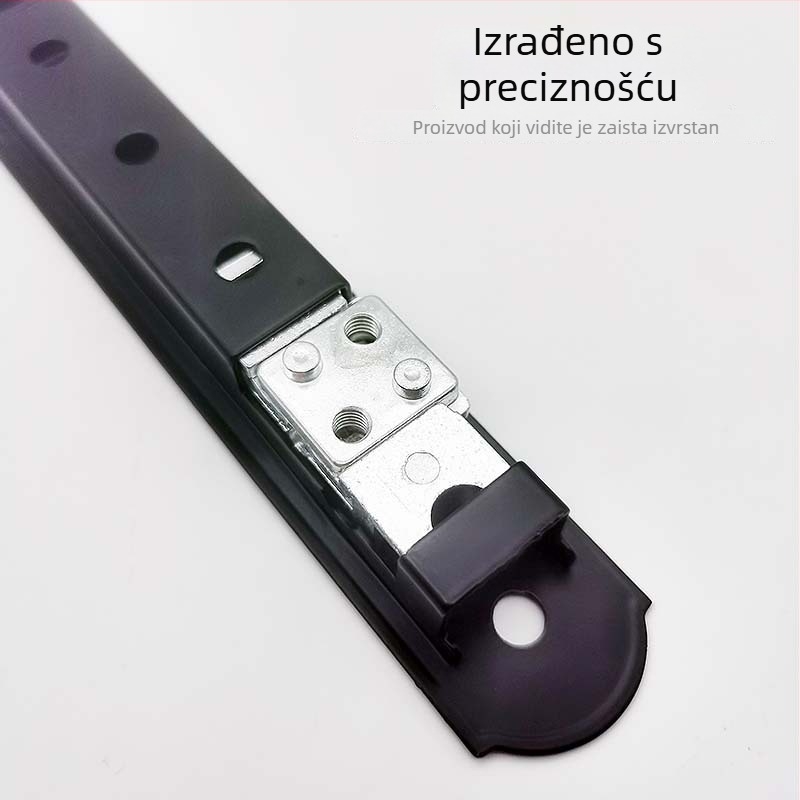 90 mm kuka-ključavka za klizna vrata i prozore, od aluminijske legure i nehrđajućeg čelika, dvostrana