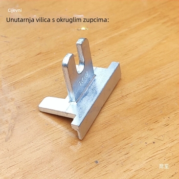 Ručka i vilica za prozore s unutarnjim otvaranjem, s centralno ugrađenom ručkom i vilicom, hardverski dodaci