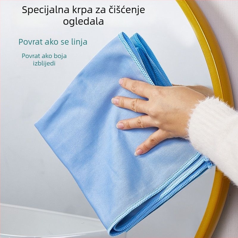 Specijalna krpa za čišćenje stakla i ogledala, upija, bez tragova, za čaše