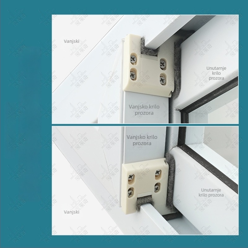 Monlech 80/88 windproof blok za PVC prozor, brtveni blok, zaštita od vjetra, prašine i buke, pribor za klizne prozore