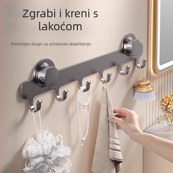 Usisni držač vrata bez bušenja, čvrsto opterećenje, kupaonica, za odjeću