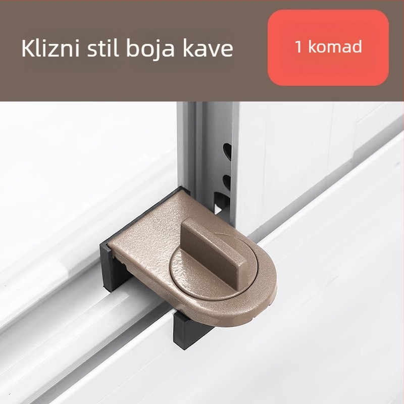 Aluminijski ograničivač za klizno okno s dječjom sigurnosnom bravom