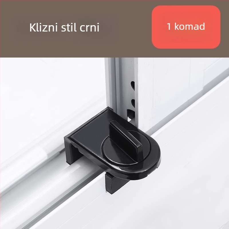 Aluminijski ograničivač za klizno okno s dječjom sigurnosnom bravom