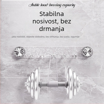 Zidna kuka s jakim ljepilom, prozirna, bez tragova, bez bušenja