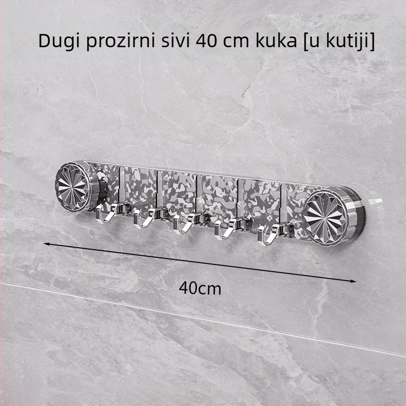 Zidna kuka s jakim ljepilom, prozirna, bez tragova, bez bušenja