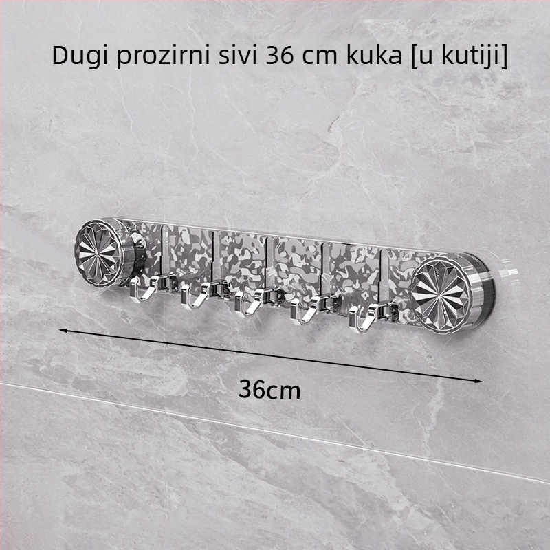 Zidna kuka s jakim ljepilom, prozirna, bez tragova, bez bušenja