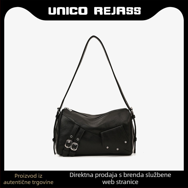 Ženska PU tote torba s Crossbody remenom, jesenji casual stil, premium biker stil, srednja veličina