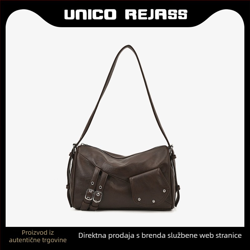 Ženska PU tote torba s Crossbody remenom, jesenji casual stil, premium biker stil, srednja veličina