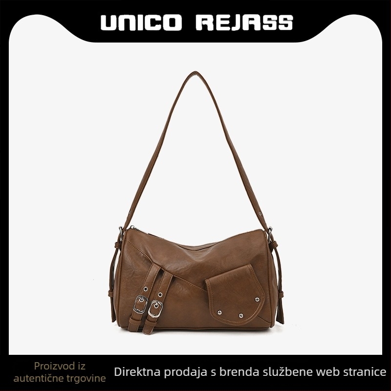Ženska PU tote torba s Crossbody remenom, jesenji casual stil, premium biker stil, srednja veličina