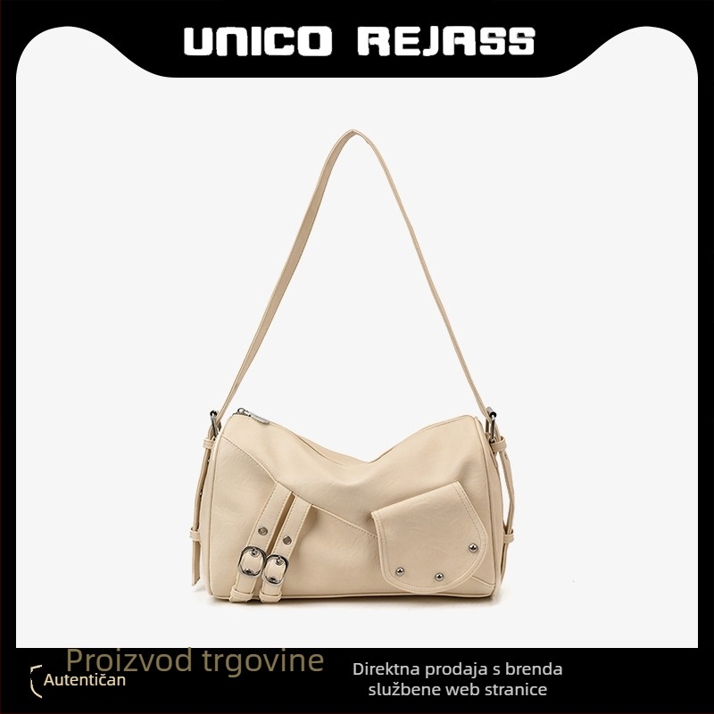 Ženska PU tote torba s Crossbody remenom, jesenji casual stil, premium biker stil, srednja veličina