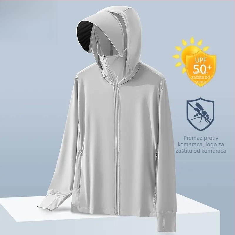 Ice Silk UV zaštitna majica za muškarce, proljeće–ljeto, vanjska zaštita od komaraca za parove