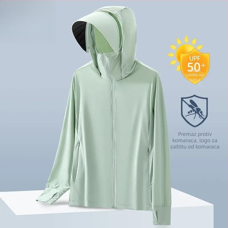 Ice Silk UV zaštitna majica za muškarce, proljeće–ljeto, vanjska zaštita od komaraca za parove