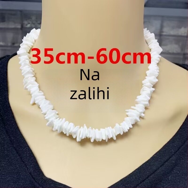 Geometrijska ogrlica sa školjkom, kvadratni privjesak, lanac ključne kosti, unisex nakit