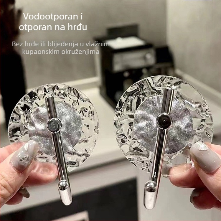 Zidni kuka s ljepilom, bez bušenja, lagani luksuzni stil, nosivost do 2 kg, za kupaonicu i kuhinju, za ručnike i ključeve