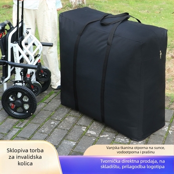 Sklopiva torba za invalidska kolica i dodatke – višenamjenski putni organizator torba