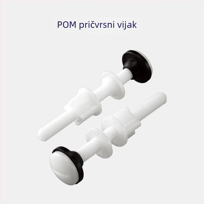 Univerzalni vijci za spremnik vode na zahodu s brtvnim prstenom i gumenom podloškom