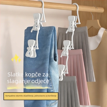 Set klipova s mašnicom – plastični klipovi za hlače, suknu, čarape, kapu, rukavice i ručnike