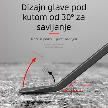 Crowbar za stolariju od kaljenog čelika, za ugradnju vrata i prozora, višenamjenski mali alat za podizanje