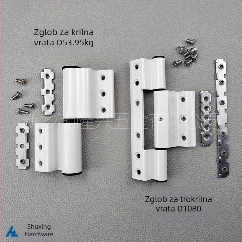 Panta za vrata od aluminijske legure, s dva ili tri krila, balkon šarka, inženjerski hardver