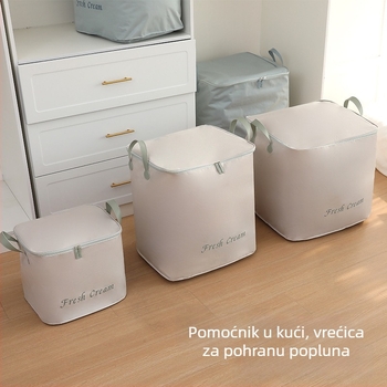 Weekeight Torba za skladištenje velikog kapaciteta sa zatvaračem - otporna na vlagu i plijesan, za odjeću i deke