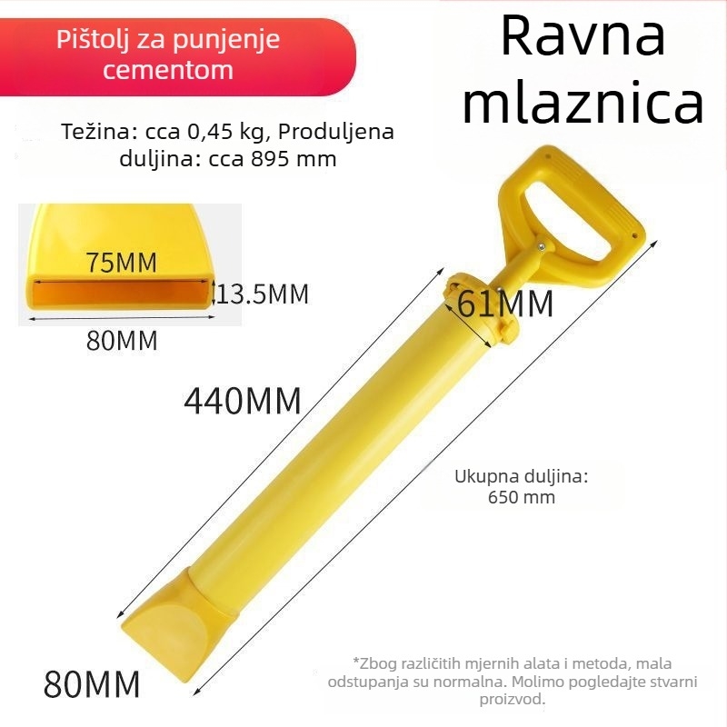 Nehrđajući čelični pištolj za cementno zaptivanje vrata i prozora