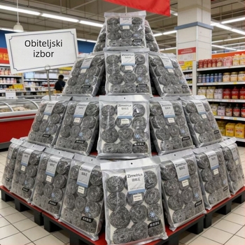 Sister Flower Set ravno oblikovanih kuglica za pranje posuđa i lonaca, veliki kuhinjski alat za čišćenje od nehrđajućeg čelika