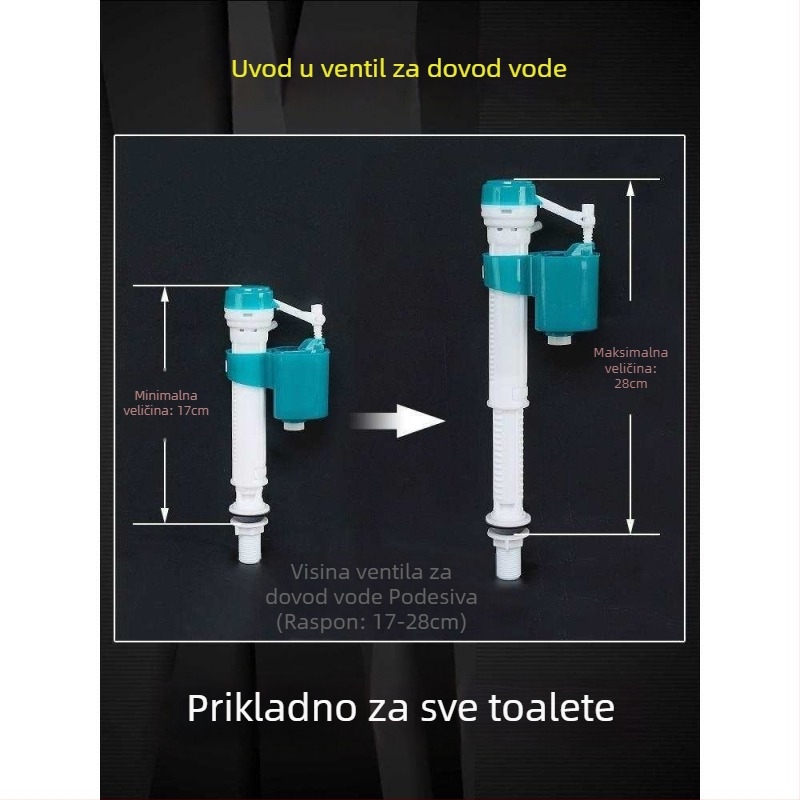 Set mehanizama za ispiranje s plutajućom kuglom za tradicionalne WC – kompletan set