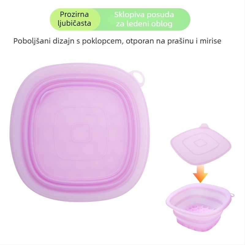 Sklopiva silikonska posuda za lice – hlađenje ledom i terapija ledom