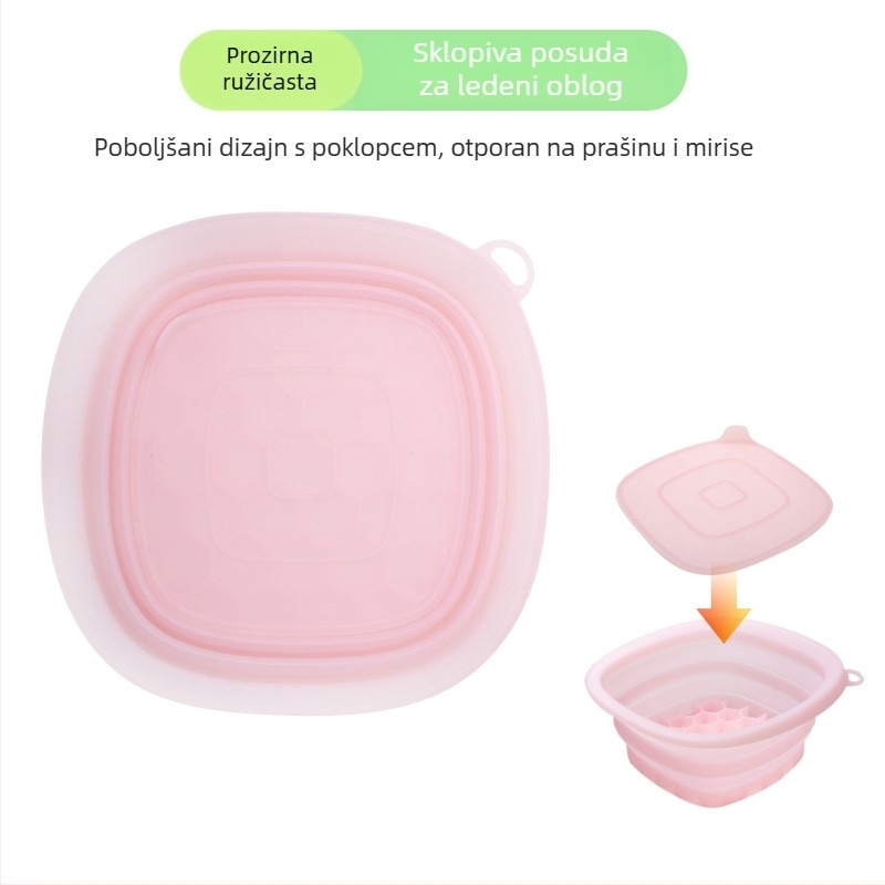 Sklopiva silikonska posuda za lice – hlađenje ledom i terapija ledom