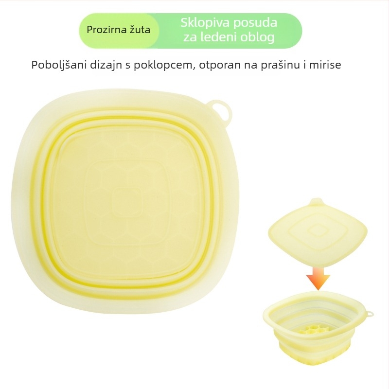 Sklopiva silikonska posuda za lice – hlađenje ledom i terapija ledom