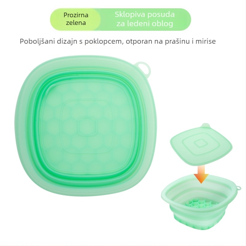 Sklopiva silikonska posuda za lice – hlađenje ledom i terapija ledom