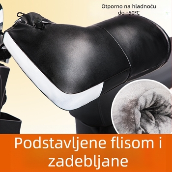 Zimske rukavice za električni motocikl s zaštitom ručnog upravljača, fleece, za muškarce