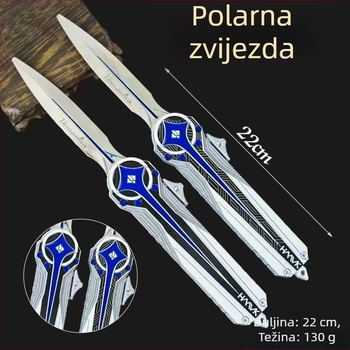Delta Polaris metalni model oružja — dekorativni predmet od legure, nož kao ukras