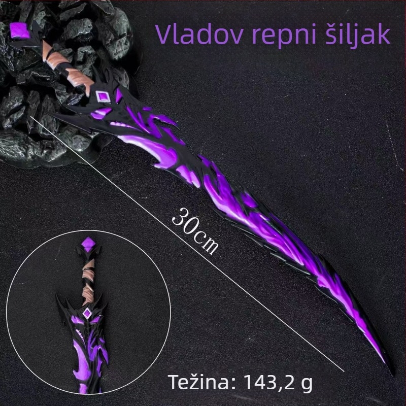 Delta Polaris metalni model oružja — dekorativni predmet od legure, nož kao ukras